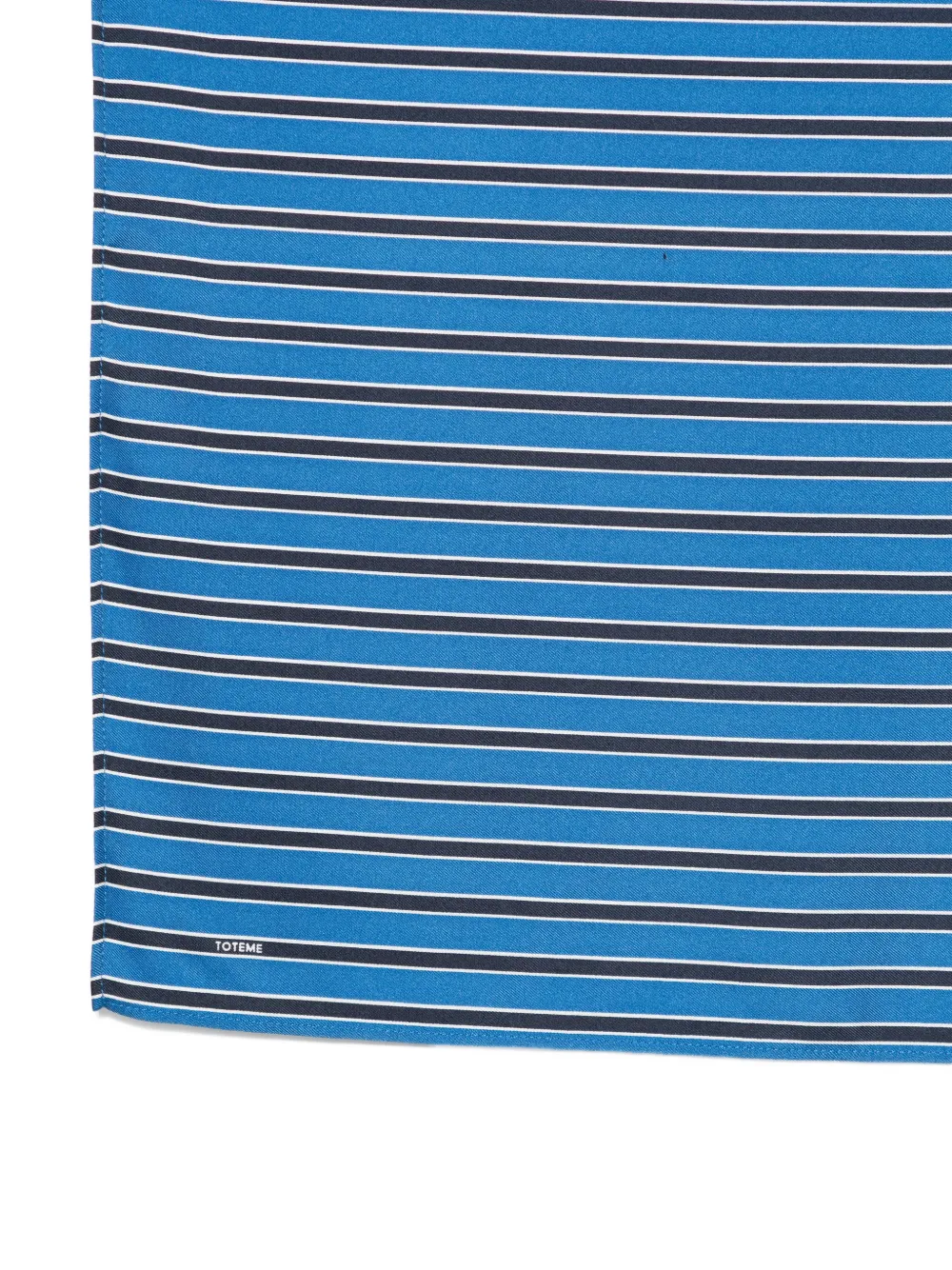 TOTEME Gestreepte sjaal Blauw