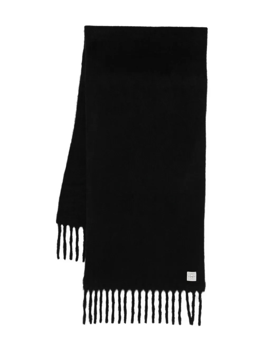 TOTEME Fuzzy scarf | Black | Image 1