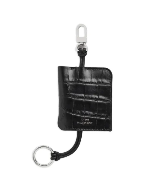 TOTEME croco-embossed keyring