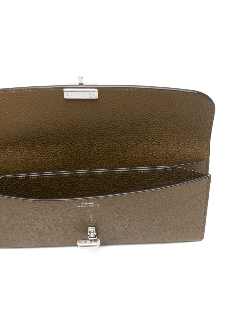  Toteme T-lock Leather Wallet - Brown 