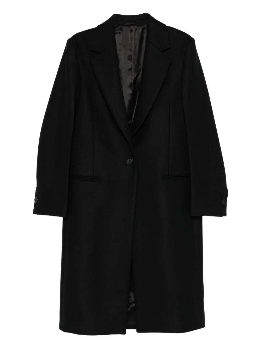 TOTEME single-breasted wool coat | Black | Image 1