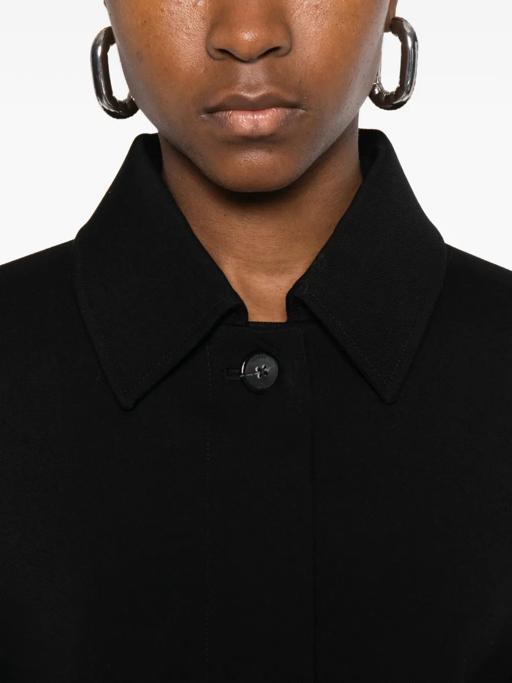 TOTEME Boxy twill jack Zwart