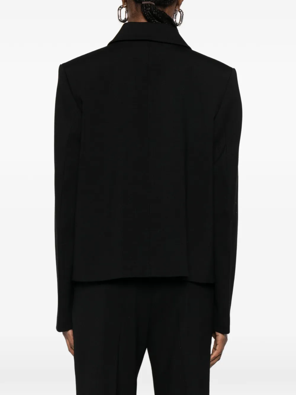 TOTEME Boxy twill jack Zwart
