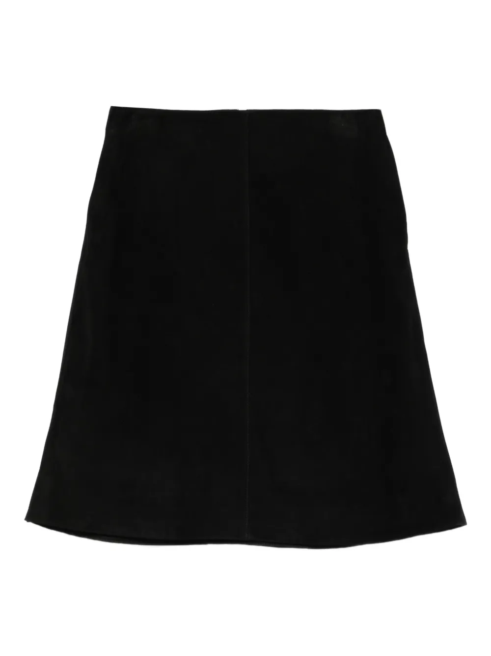 Totême Suede Mini Skirt In Black