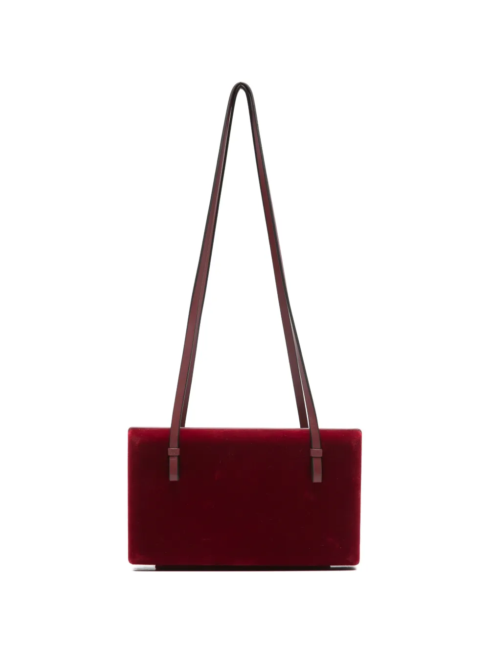 TOTEME cocktail velvet shoulder bag - Rosso