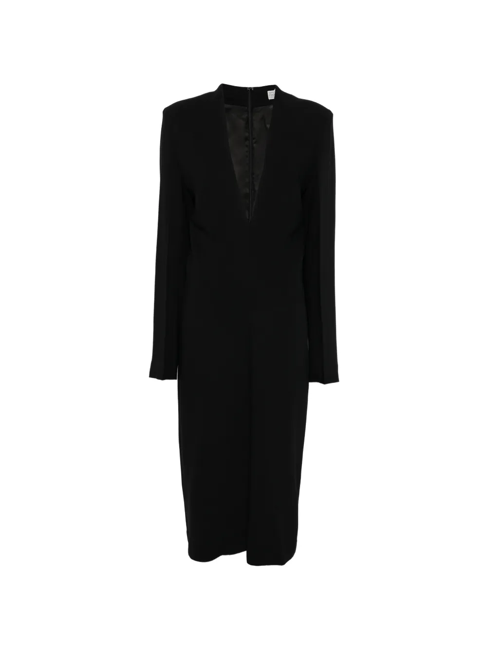 TOTEME tailored slouch midi dress - Schwarz