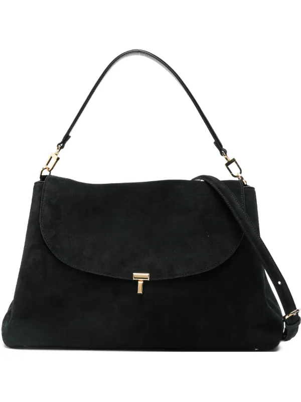 TOTEME Tロック サッチェルバッグ | ブラック | FARFETCH JP