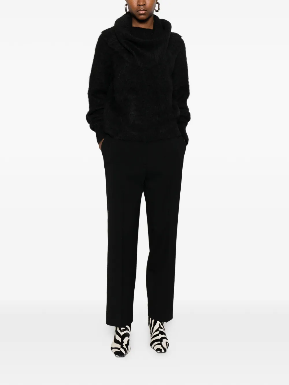  Toteme Funnel Sweater - Black 