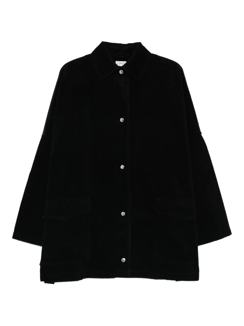Totême Pocket Overshirt Jacket In Black