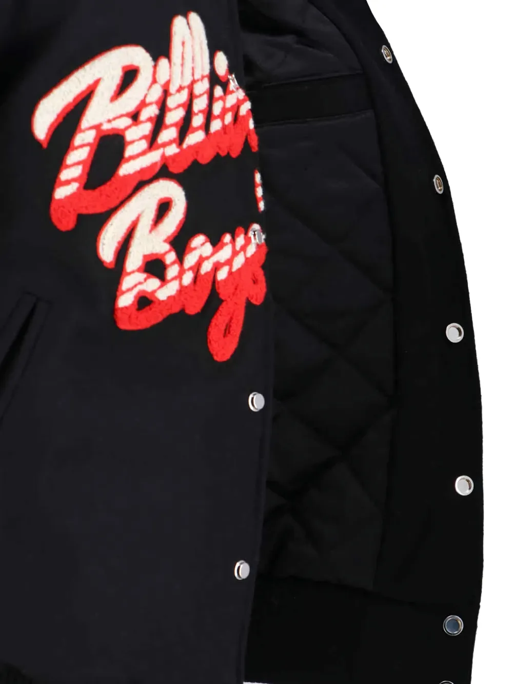 Billionaire Boys Club Script OG Varsity bomberjack met borduurwerk Zwart