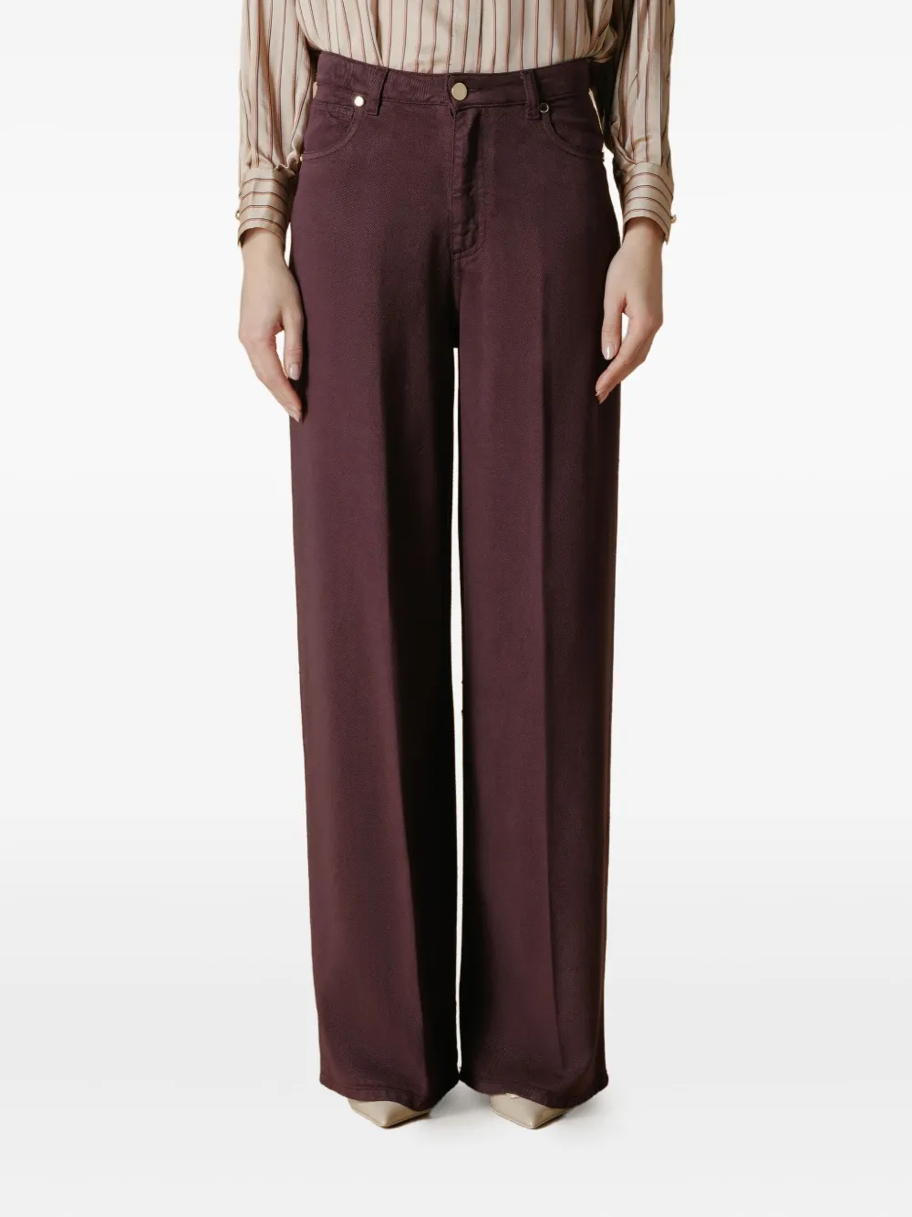 Cruna Taylor five-pockets trousers - Rood