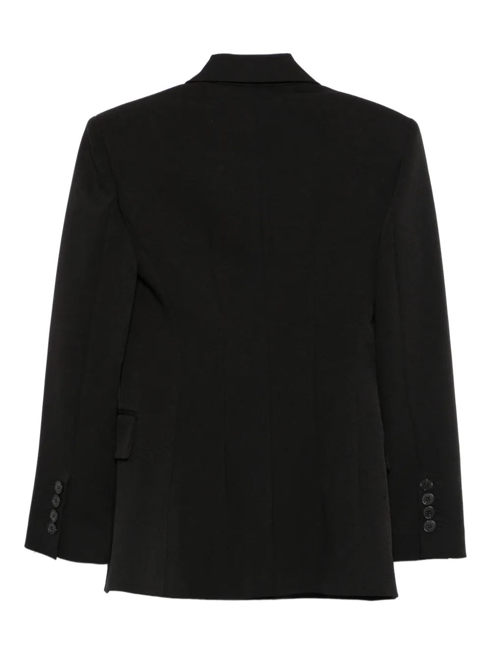 Cenere Double-breasted Jacket In Black