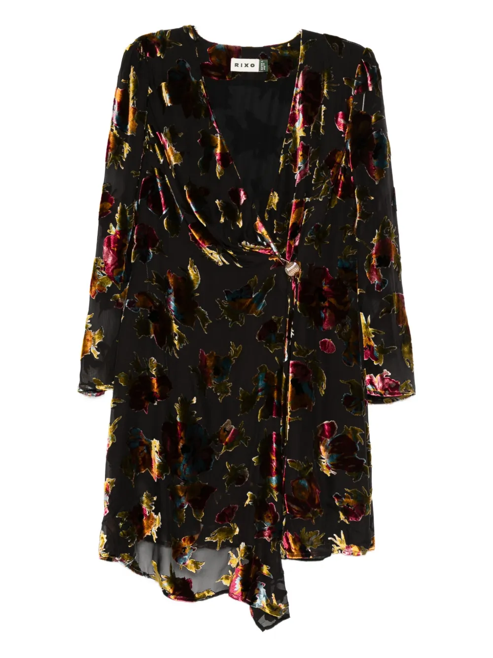 Rixo Kensley floral embellished dress - Nero