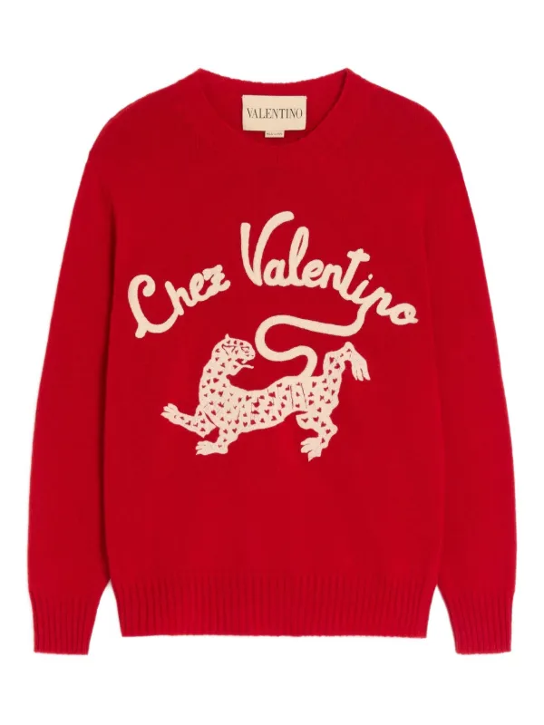 Valentino Garavani Embroidered Wool Knitwear