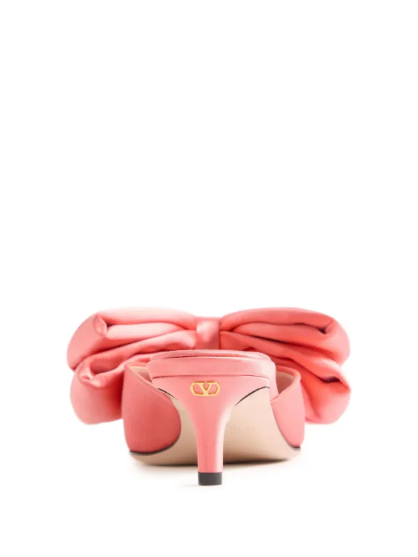 Valentino Garavani Yolande リボン ミュール | ピンク | FARFETCH JP