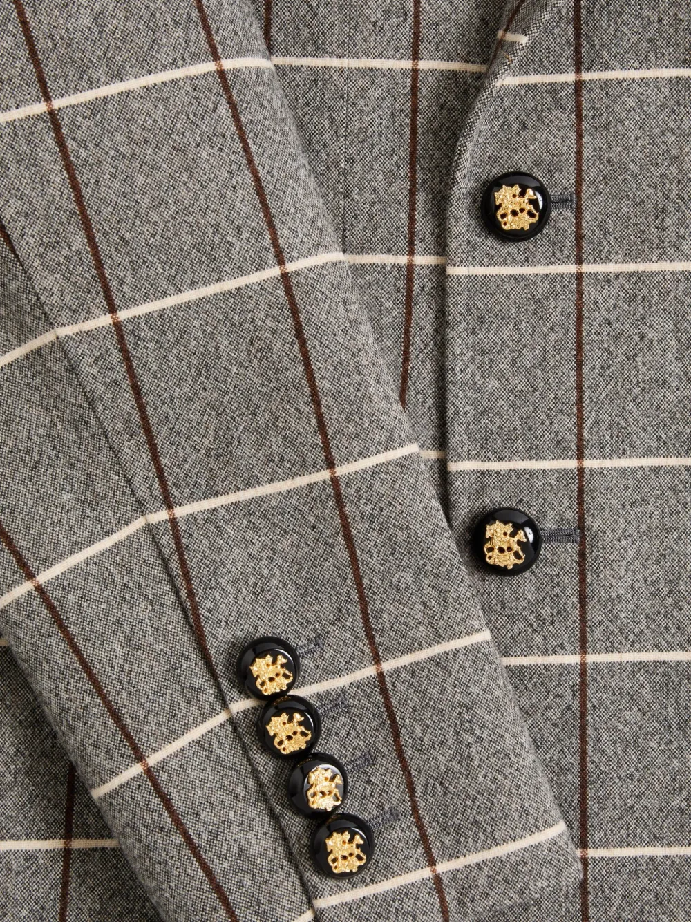 Valentino Garavani Geruite blazer Grijs