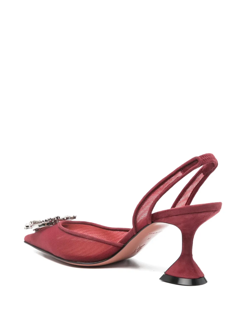 Amina Muaddi 95mm Begum pumps Rood