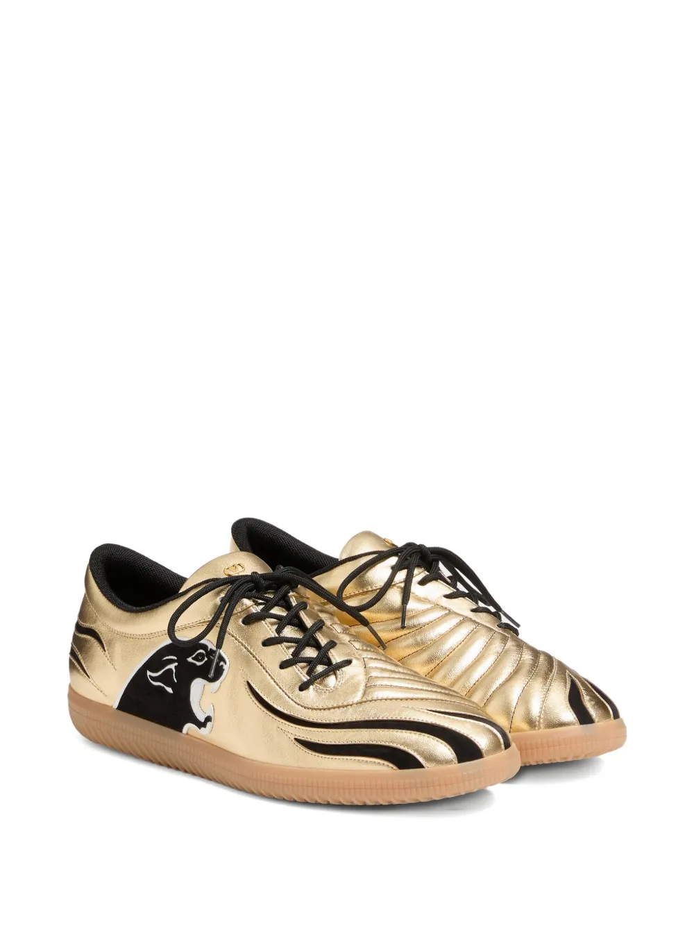 Valentino Garavani Sneakers met panterpatch Goud
