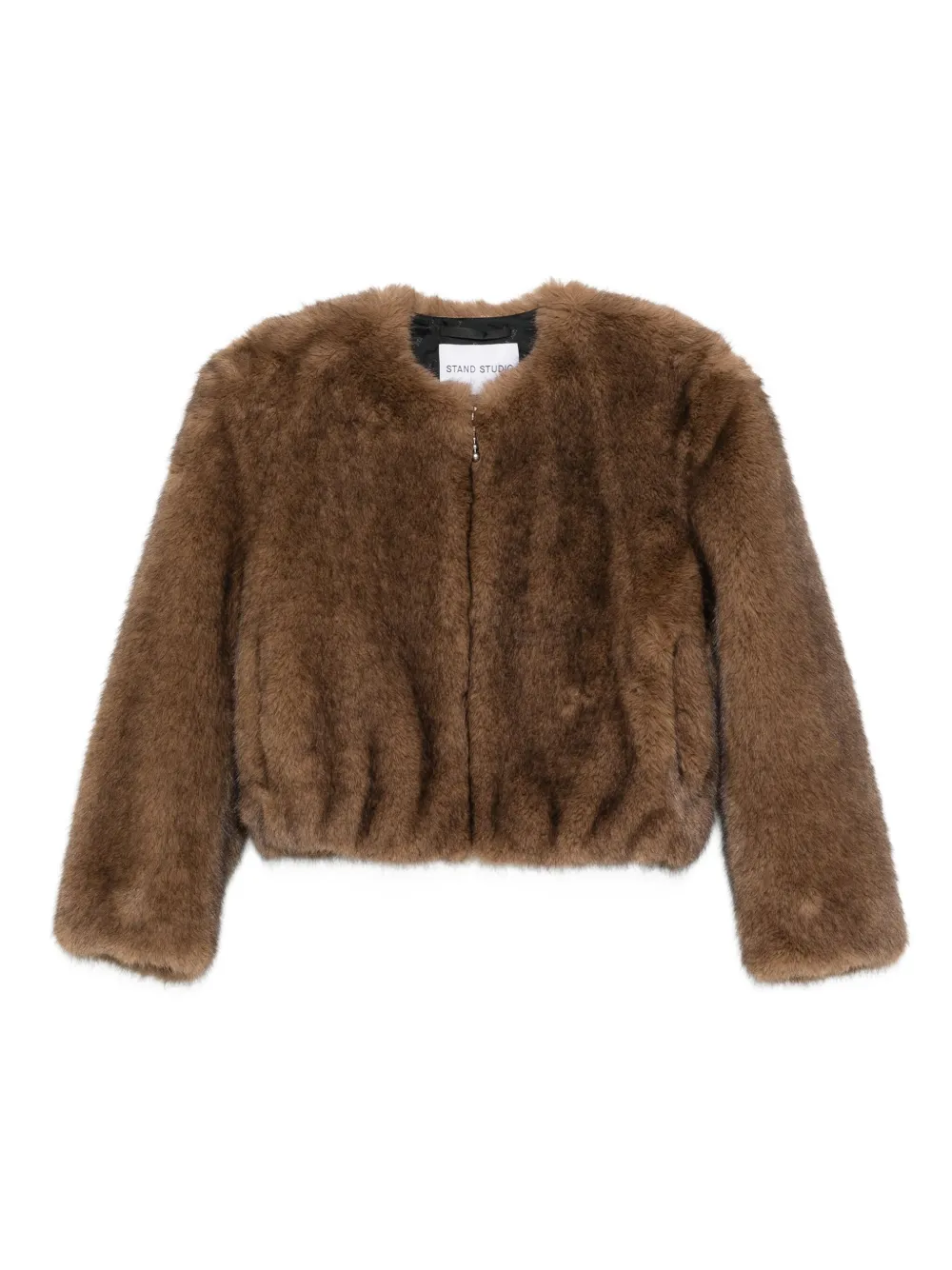 STAND STUDIO zip-up jacket | Brown | Image 1