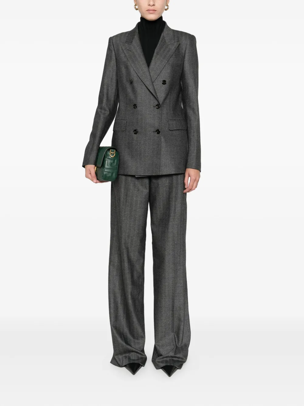 Tagliatore Pak met dubbele rij knopen - Grijs