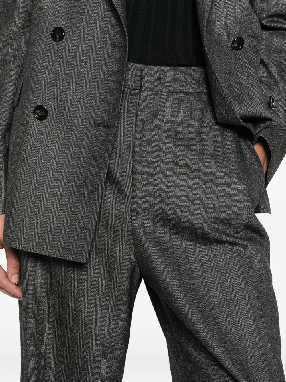 Tagliatore Pak met dubbele rij knopen Grijs