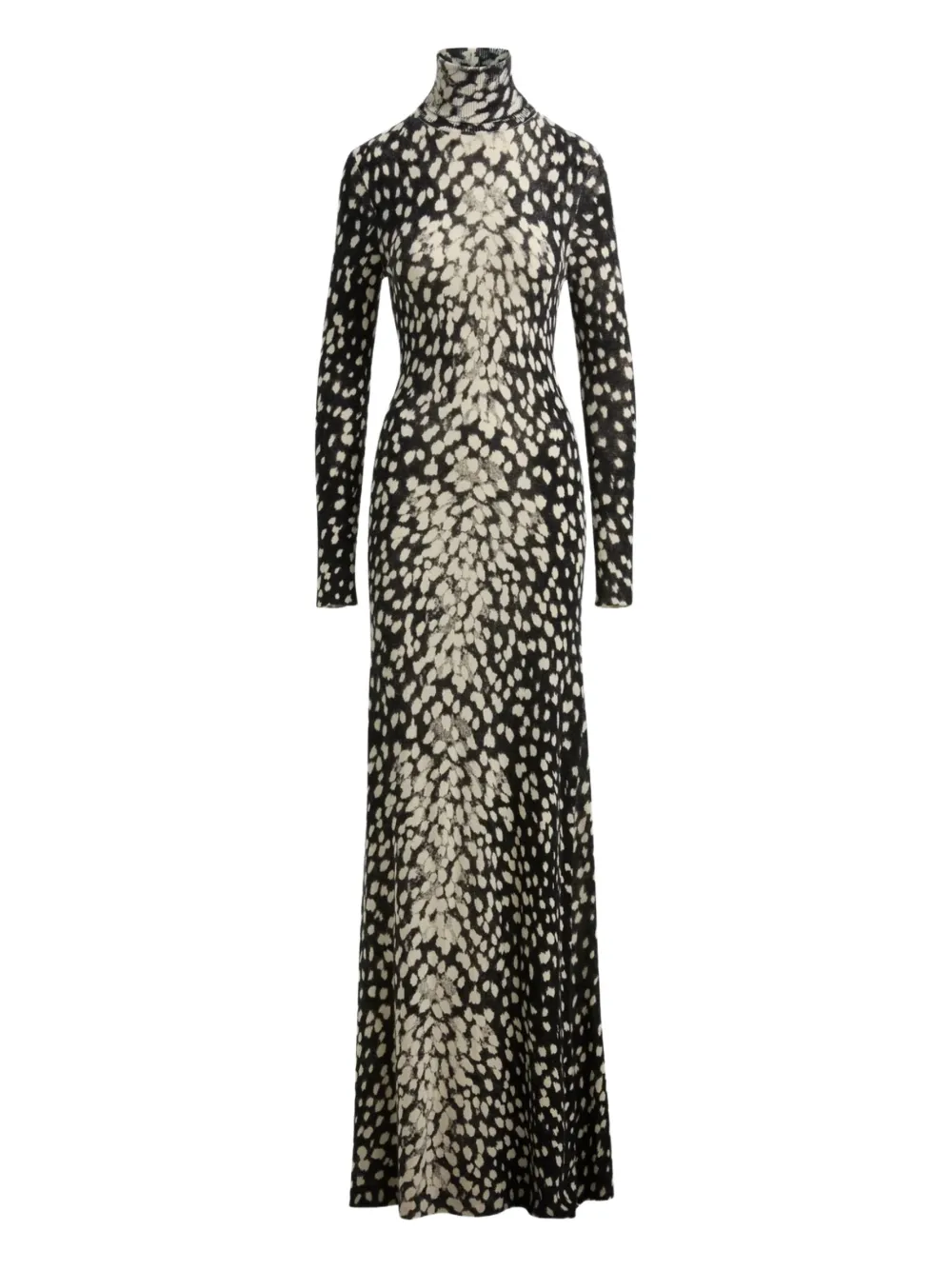 Brandon Maxwell Camille leopard-print dress | Black | Image 1