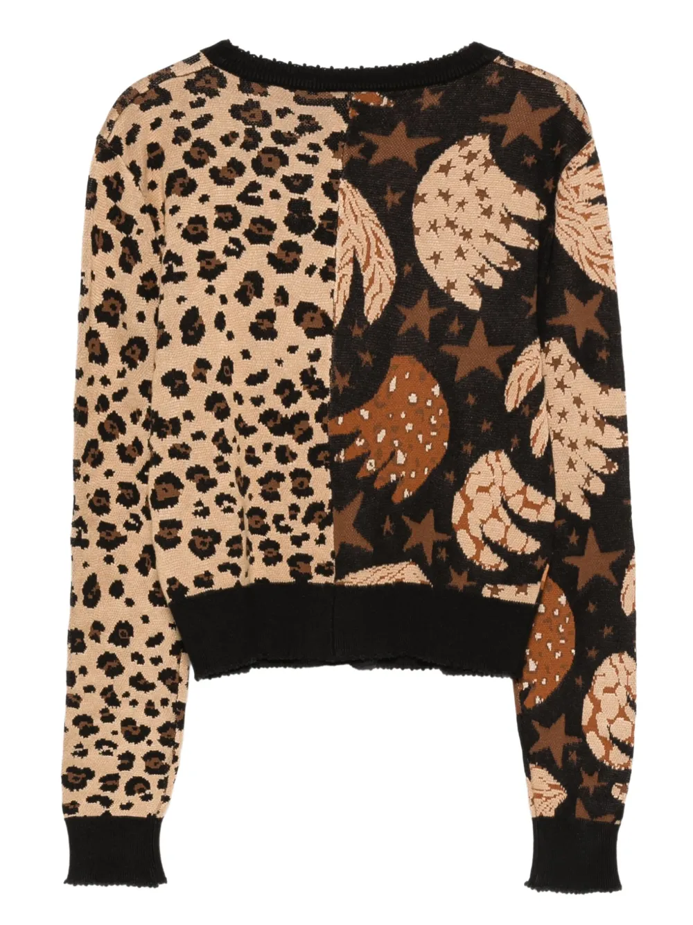 FARM Rio Vest met dierenprint Bruin