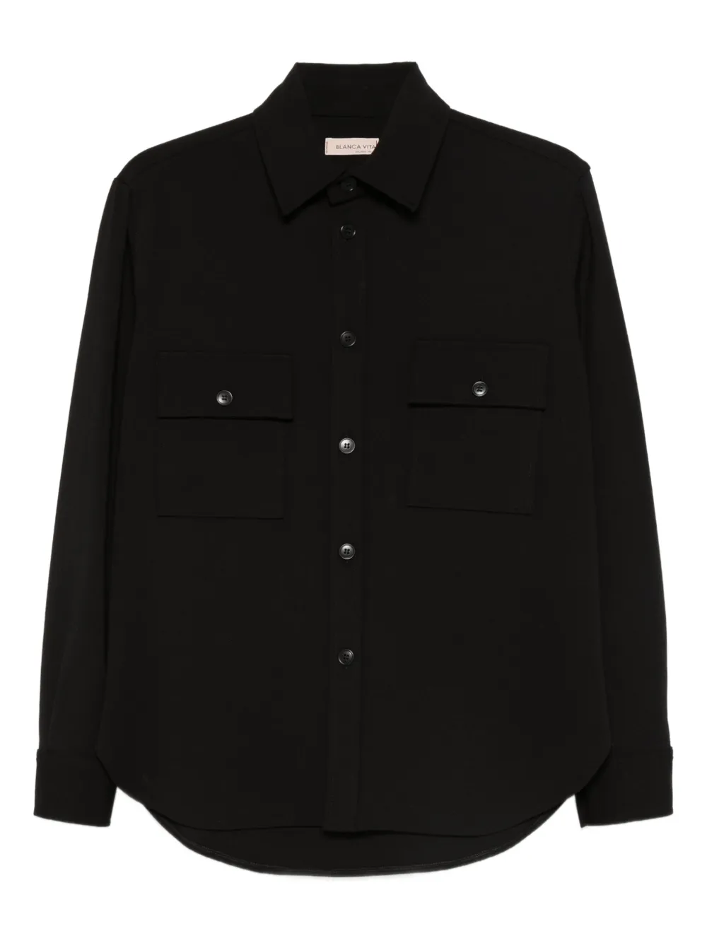Blanca Vita chest-pockets shirt - Nero