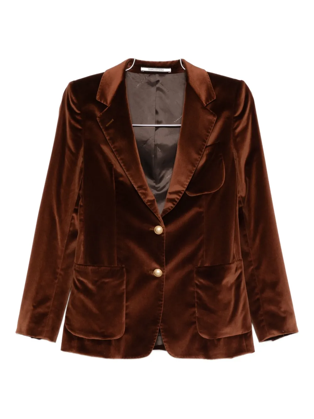 Tagliatore J-parigi Single-breasted Blazer In Brown