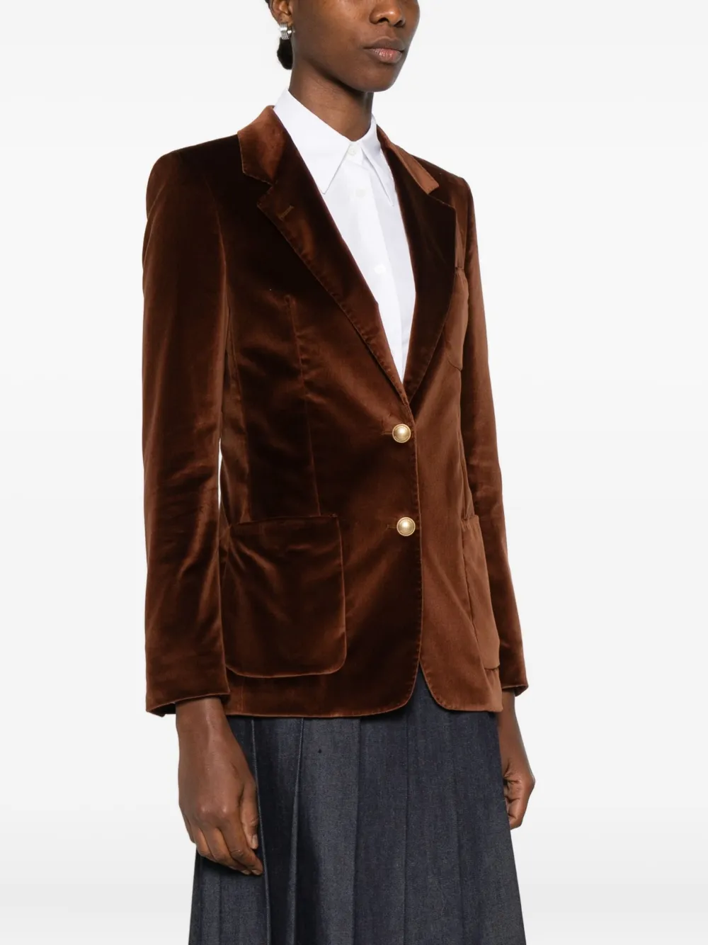 Tagliatore J-parigi Single-breasted Blazer In Brown