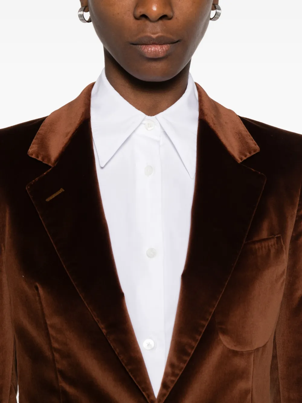 Tagliatore J-parigi Single-breasted Blazer In Brown