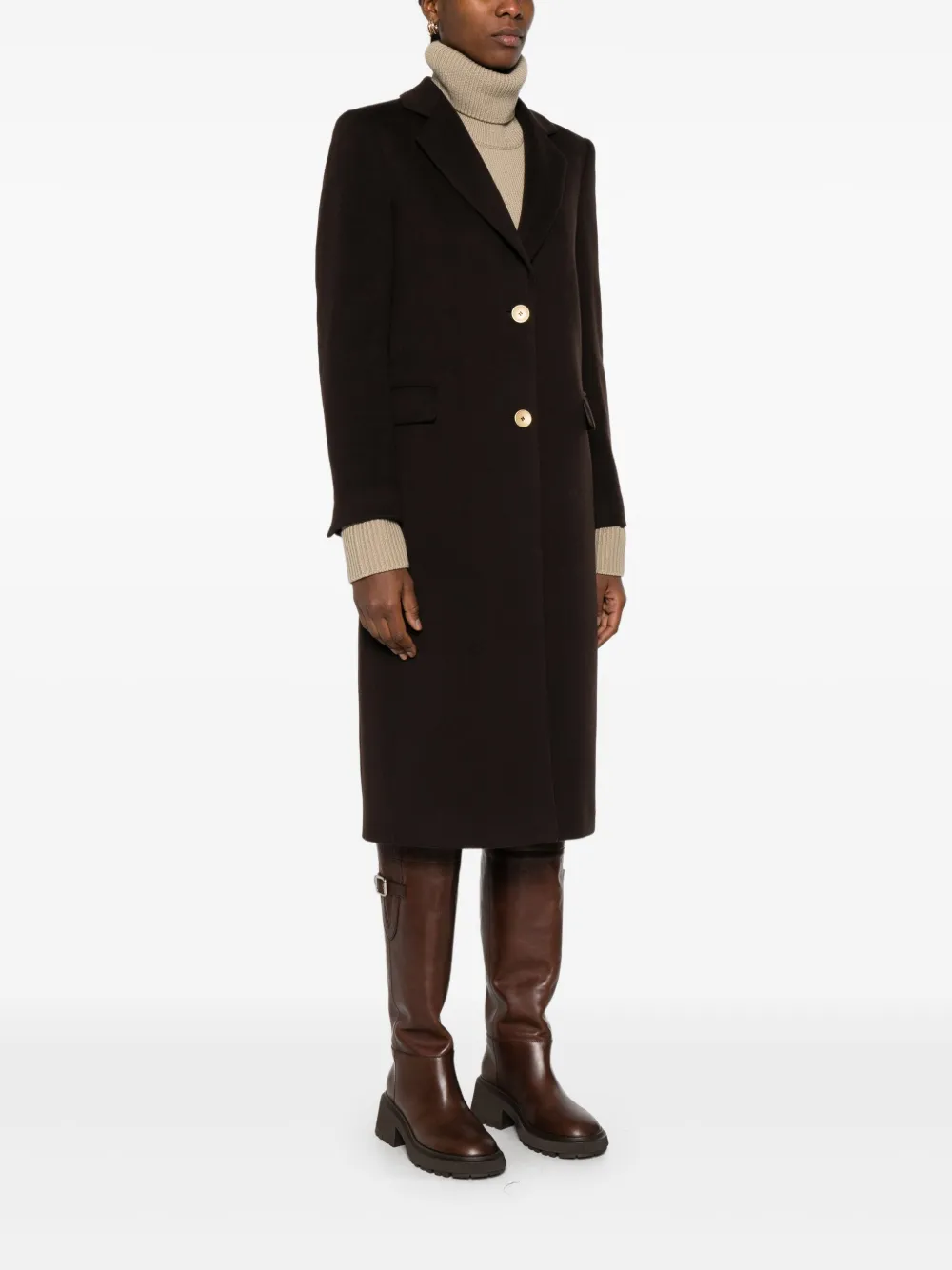 Tagliatore Jas met knopen Bruin