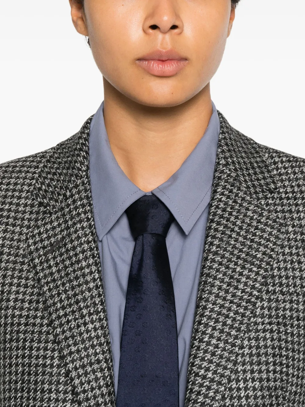 Tagliatore Blazer met pied-de-poule print Grijs