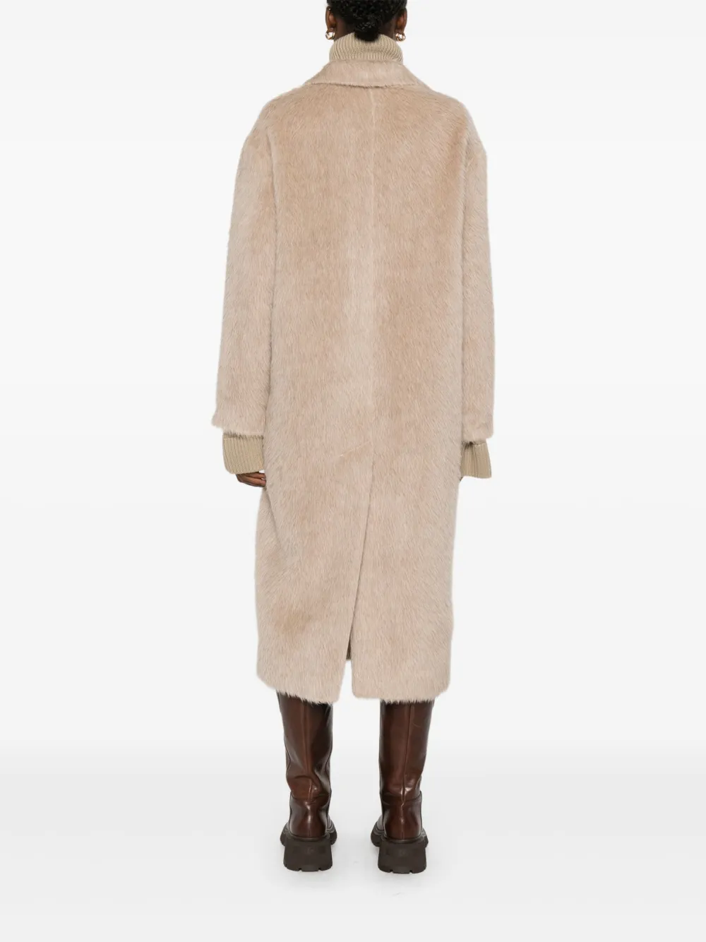 Tagliatore Linden jas met dubbele rij knopen Beige