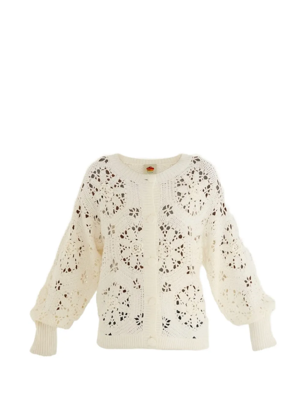 FARM Rio Vest met bloemenpatroon Wit