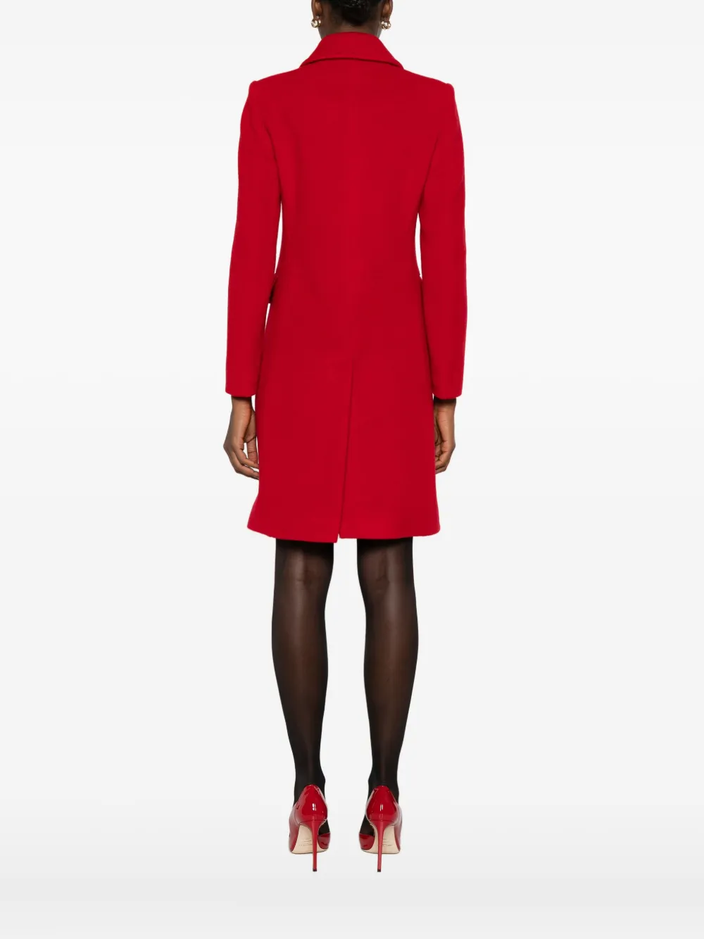 Tagliatore Hennie Double-breasted Coat In Red