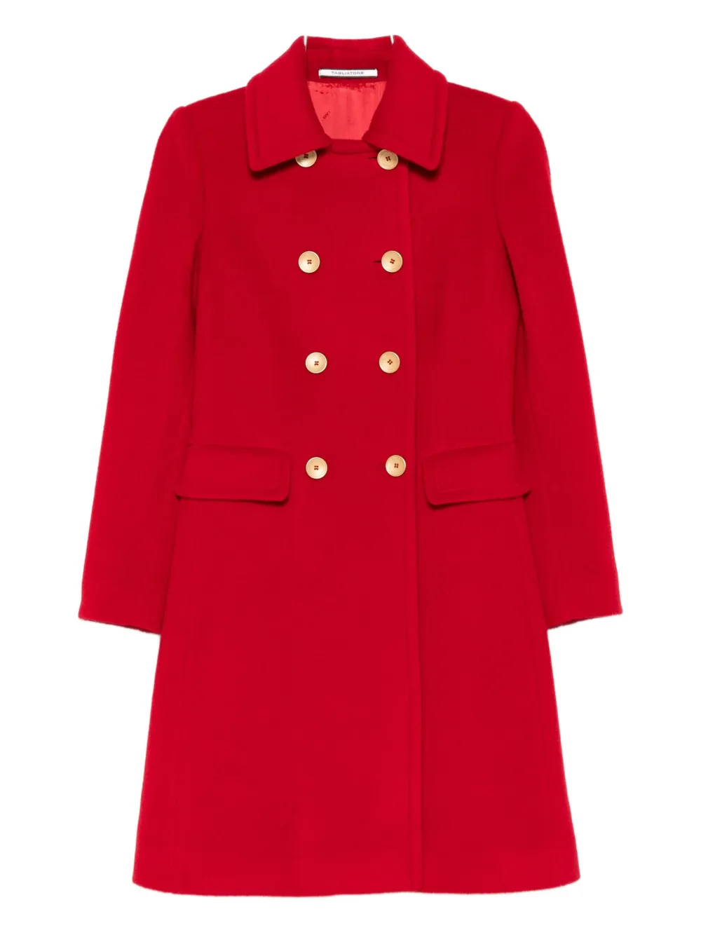 Tagliatore Hennie Double-breasted Coat In Red