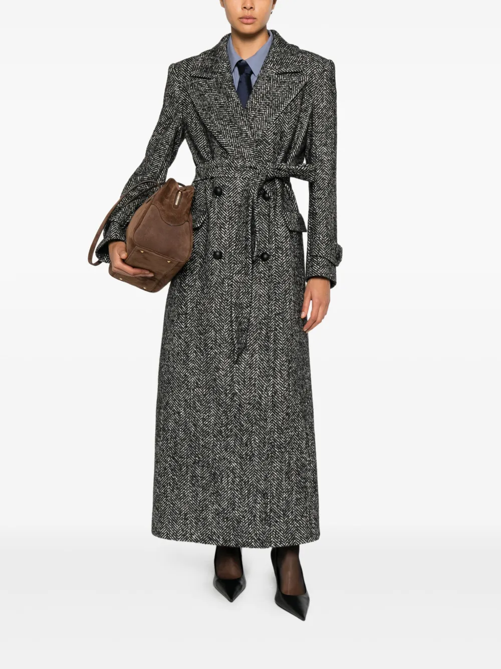 Tagliatore Julia double-breasted belted coat | Double Breasted & Peacoats | Image 2