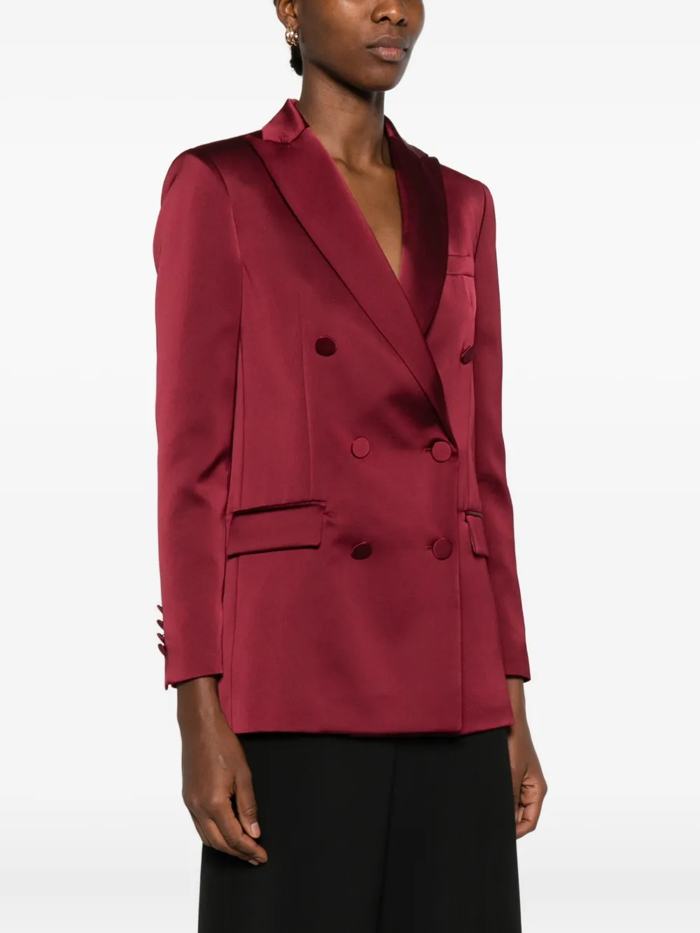 Blanca Vita Blazer met dubbele rij knopen Rood