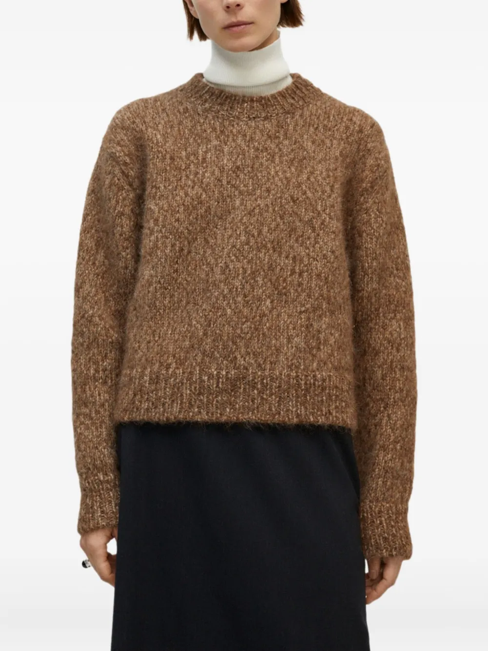 Cordera Long-sleeve Sweater In Brown