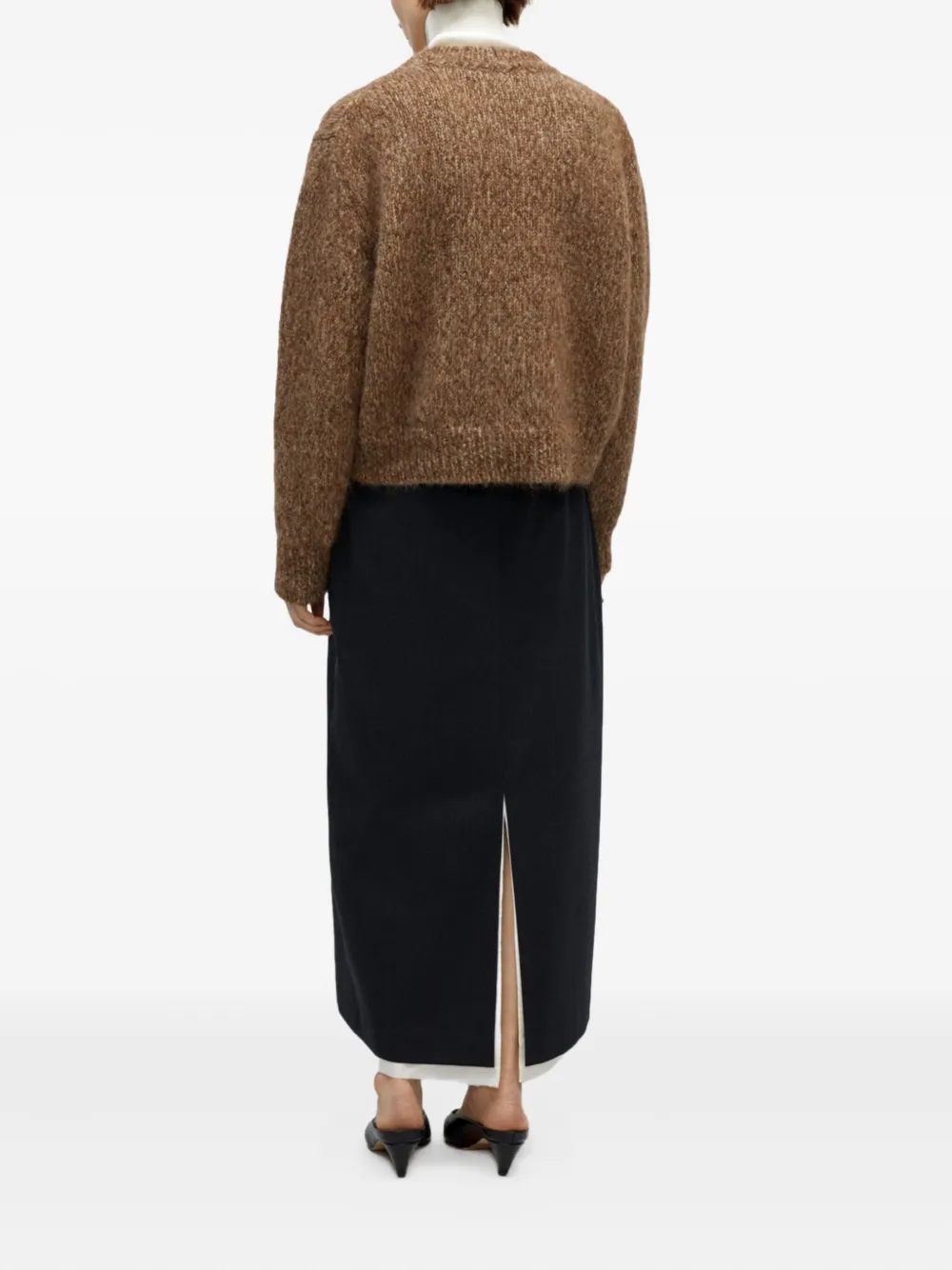 Cordera Long-sleeve Sweater In Brown