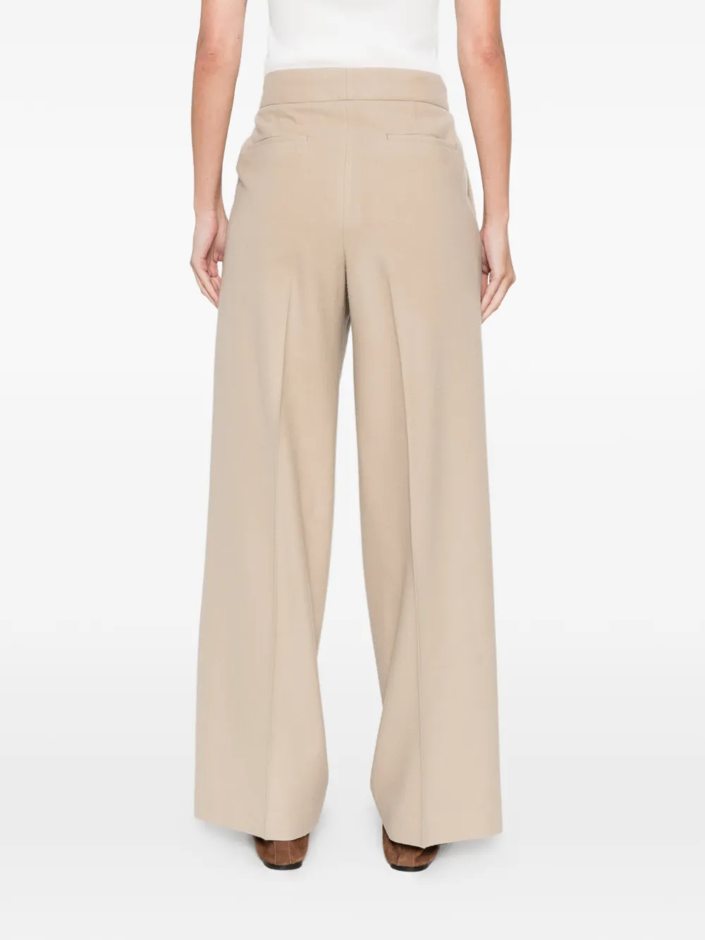 Cellar Door Broek met knoopsluiting Beige