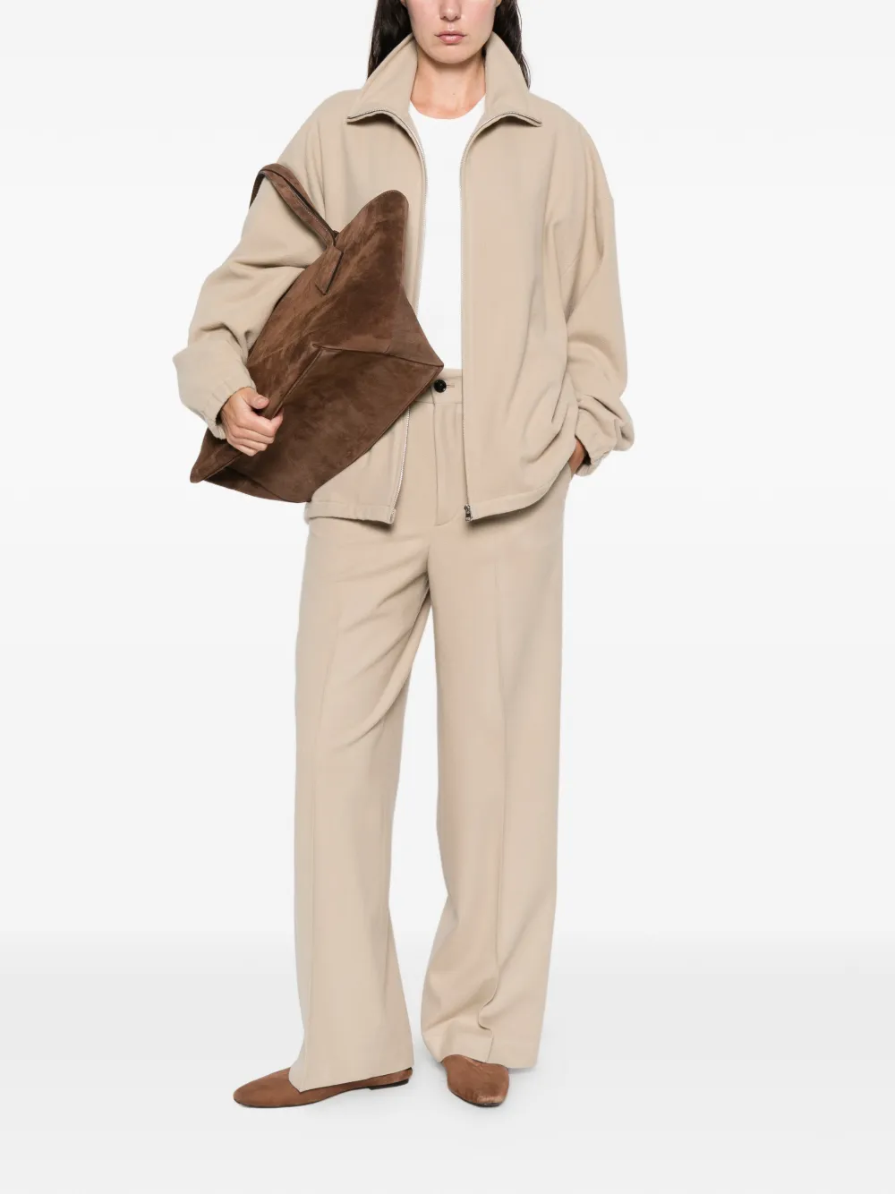 Cellar Door button-fastening trousers - Beige