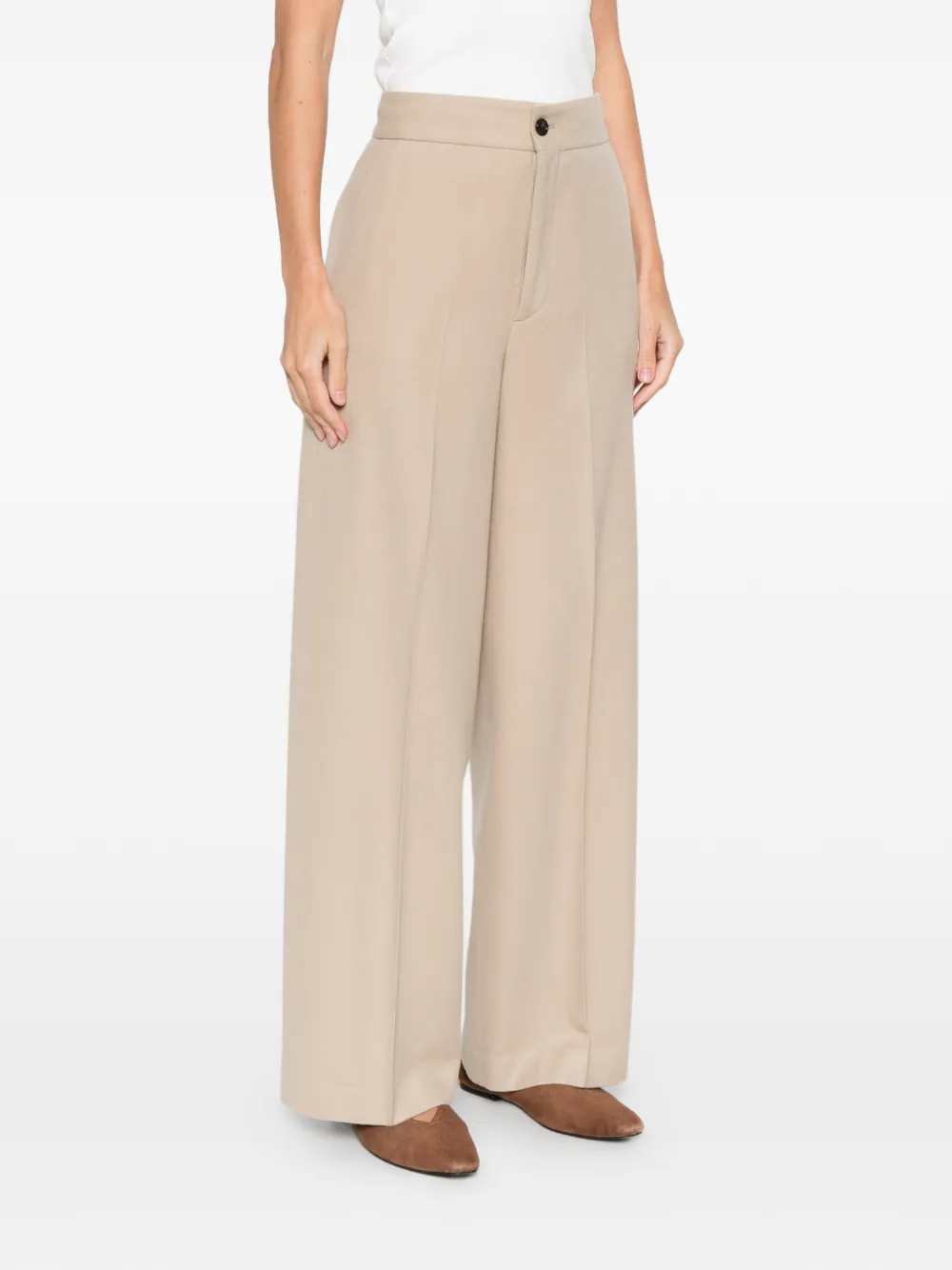 Cellar Door Broek met knoopsluiting Beige