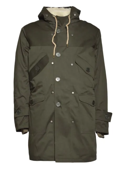 Equipe '70 hooded button coat