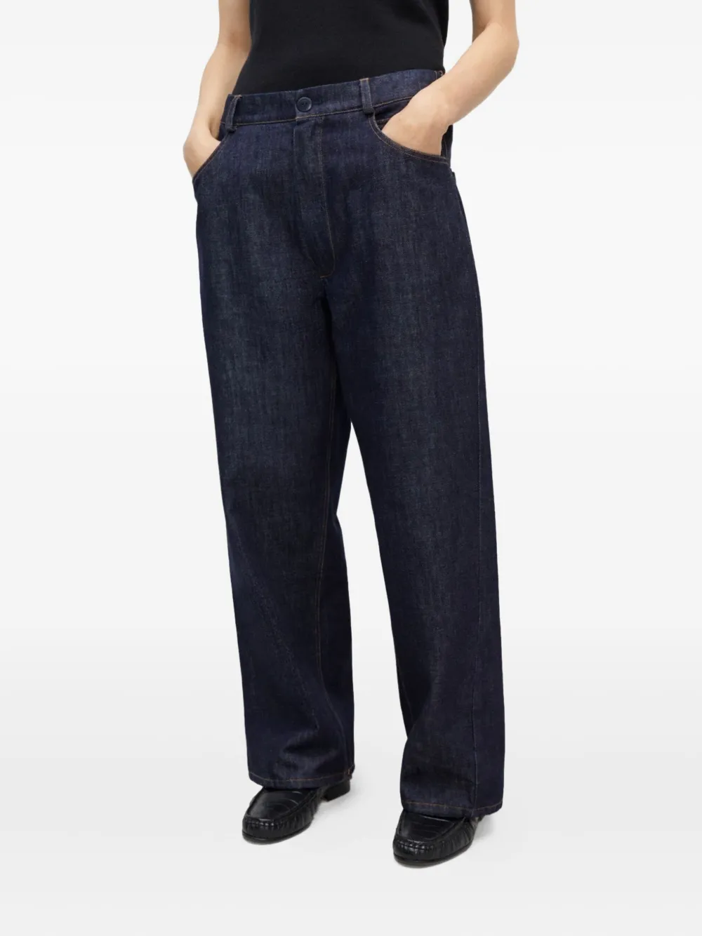 Cordera Button-fastening Trousers In Blue