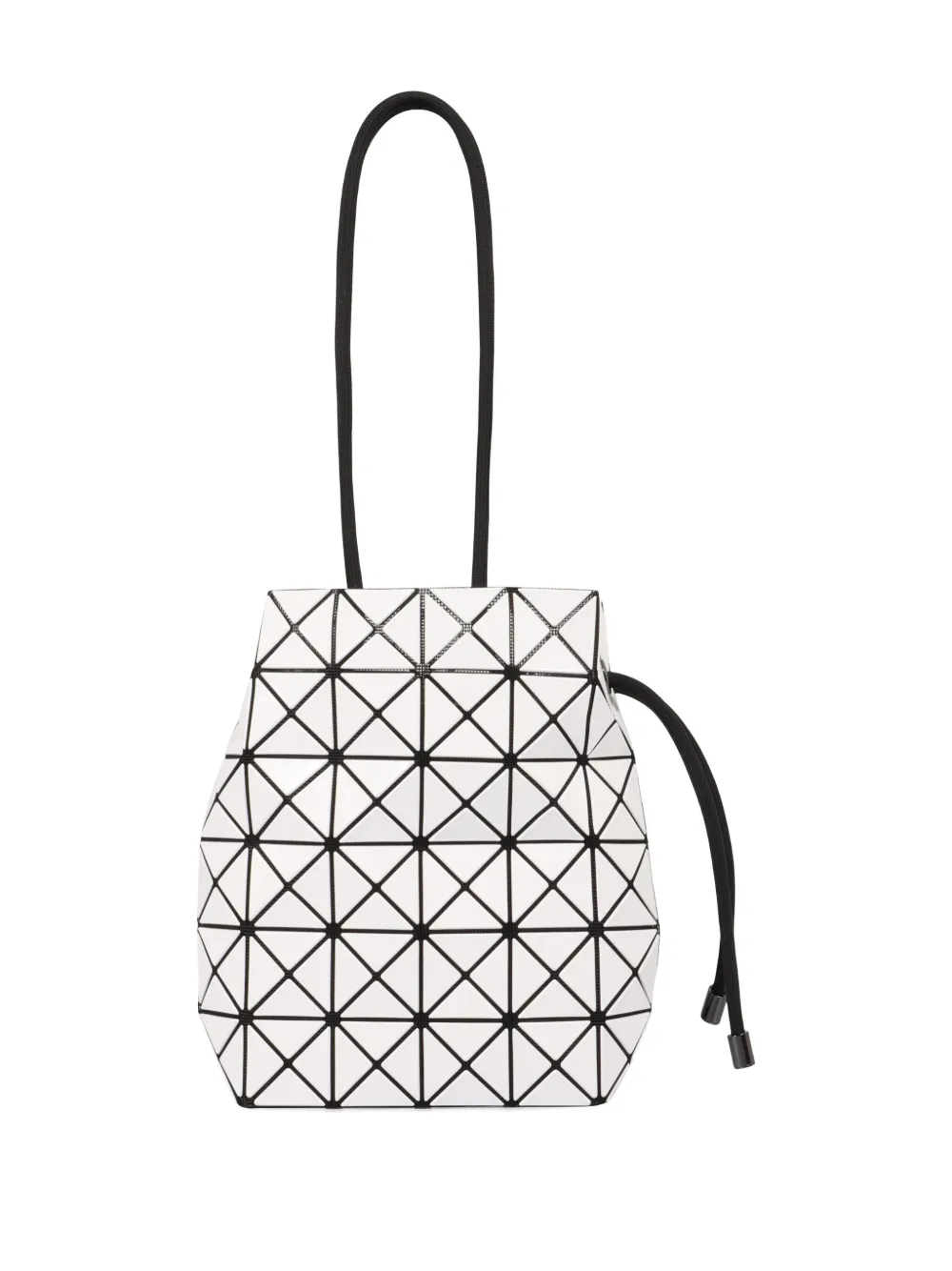 Bao Bao Issey Miyake Geometric Drawstring Bucket Bag In White
