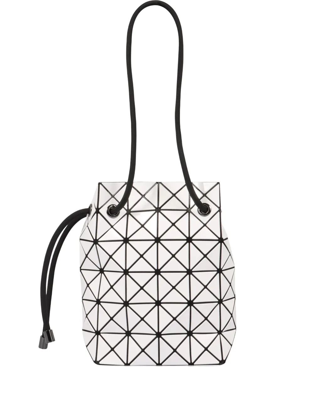 Bao Bao Issey Miyake Geometric Drawstring Bucket Bag In White