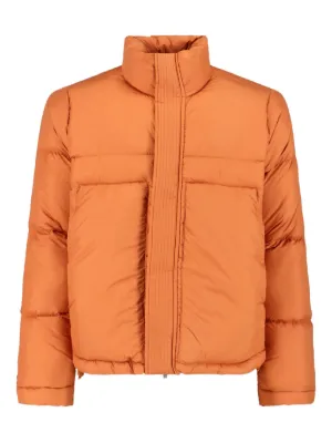 Heron Preston logo-stripe Zipped Track Jacket | Orange | FARFETCH
