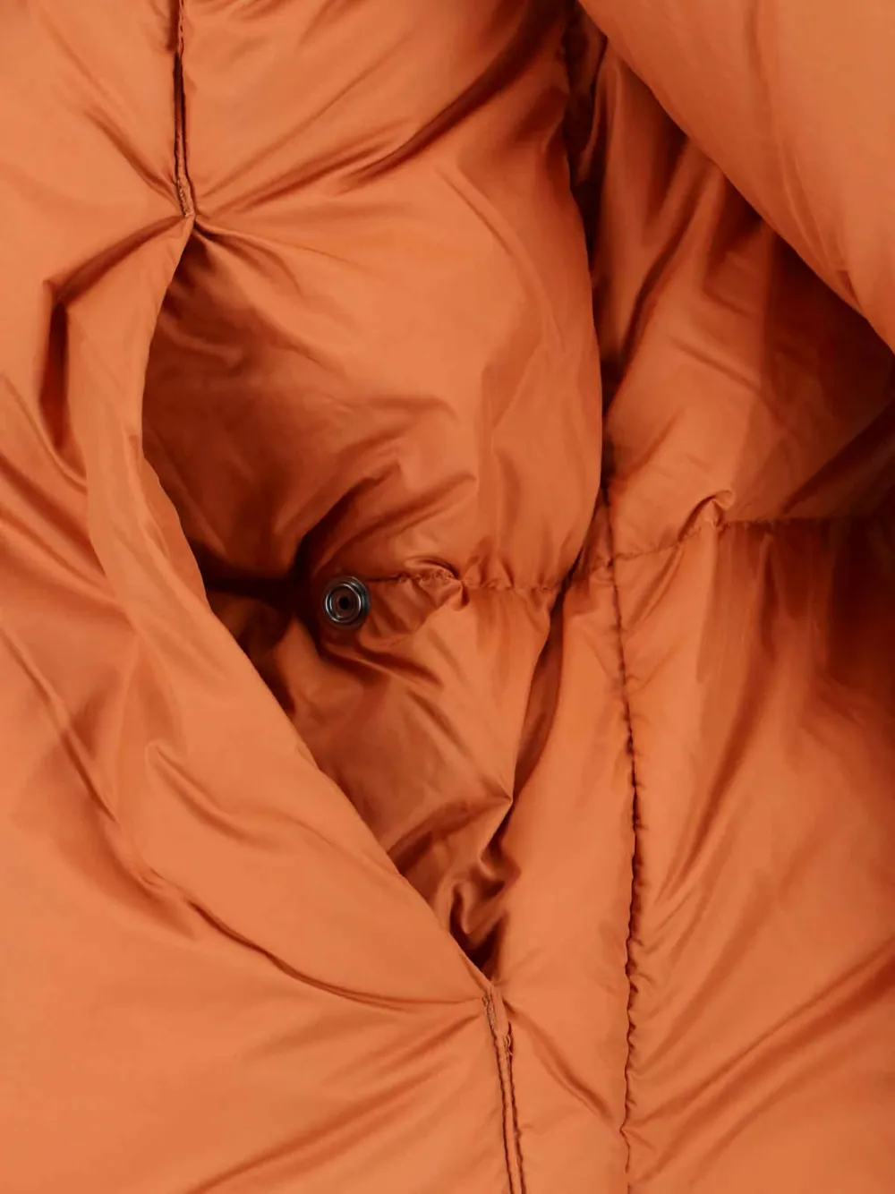K-way Vibrant Orange Minimalist Jacket With High Collar In Orange